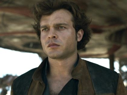 Alden Ehrenreich plays Han Solo in Disney’s Solo: A Star Wars Story.