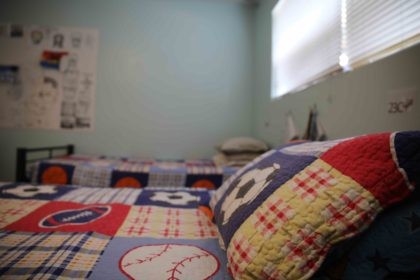 Bedroom in children's detention facility in El Cajon, California.
