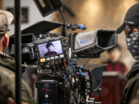 Camera crew INCHEON, SOUTH KOREA - APRIL 25: Cameramen look at the monitors on the set of a South Korean TV drama 'Gahwamansasung' or Bong's Happy Restaurant by MBC (Munhwa Broadcasting Corp.) on April 25, 2016 in Incheon, South Korea. The South Korean TV dramas, also known as soap operas, are popular …