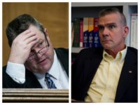 Collage-Tester-head-Rosendale-stare-getty Collage of Jon Tester and Matt Rosendale
