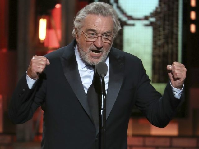 Robert De Niro introduces a performance by Bruce Springsteen at the 72nd annual Tony Award