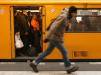 GettyImages-77941922 BERLIN - NOVEMBER 16: Passenger crowd onto an U-Bahn underground train during a railroad strike November 16, 2007 in eastern Berlin, Germany. The GDL, the German locomotive drivers' union, is in the second day of a nation-wide strike that for the first time is simultaneously affecting the freight, commuter and …