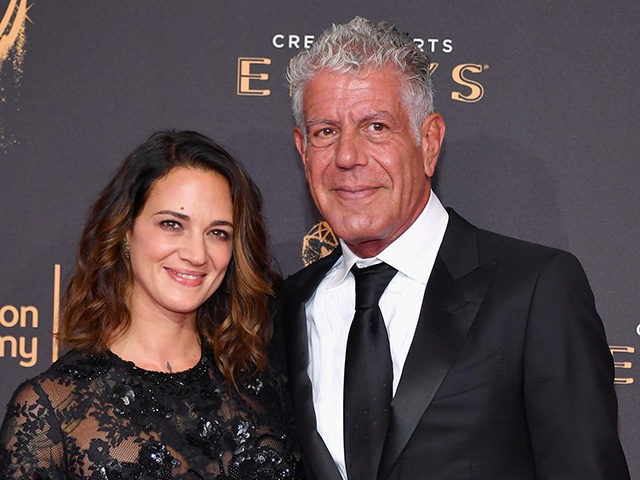 LOS ANGELES, CA - SEPTEMBER 09: Actor Asia Argento and Anthony Bourdain attend day 1 of th