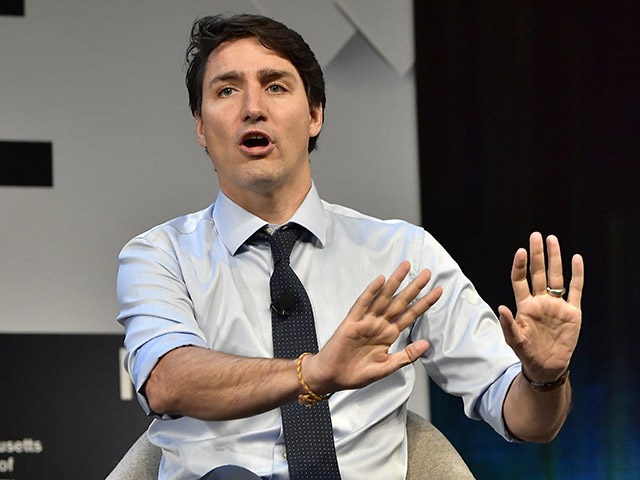 CAMBRIDGE, MA - MAY 18: Canadian Prime Minister Justin Trudeau is interviewed by MIT's Danielle Wood at Solve At MIT: Plenary - True Stories Of Starting Up at Massachusetts Institute of Technology on May 18, 2018 in Cambridge, Massachusetts. (Photo by Paul Marotta/Getty Images for MIT Solve)