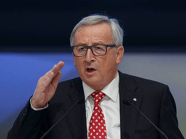 MADRID, SPAIN - OCTOBER 22: European Commission President Jean-Claude Juncker speaks during the plenary session of the European People's Party (EPP) Congress on October 22, 2015 in Madrid, Spain. Madrid is hosting the European People's Party (EPP) for two days of congress, gathering conservative parties from across Europe and 14 …