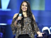 Jazz Jennings speaks at WE Day California at the Forum on Thursday, April 7, 2016, in Inglewood, Calif. (Photo by Chris Pizzello/Invision/AP)