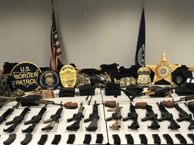 Laredo Weapons Cache seized by ICE HSI Agents.