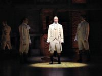 Lin Manuel Miranda NEW YORK, NY - FEBRUARY 15: Actor, composer Lin-Manuel Miranda performs on stage during 'Hamilton' GRAMMY performance for The 58th GRAMMY Awards at Richard Rodgers Theater on February 15, 2016 in New York City.