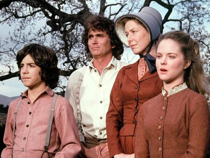 Melissa Sue Anderson, Michael Landon, Karen Grassle, and Matthew Labyorteaux in Little House on the Prairie ( Ed Friendly Productions/NBC, 1974)
