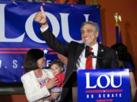 Lou-Barletta-Pennsylvania-run-for-US-Senate-18-getty HAZLETON, PA - MAY 15: U.S. Congressman Lou Barletta (R - Pa.) waves to supporters after his victory in the 2018 Pennsylvania Primary Election for U.S. Senator on May 15, 2018 in Hazleton, Pennsylvania. In the second major May primary day nationwide, four states go to the polls: Idaho, Nebraska, …