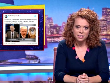 Netflix talk show host Michelle Wolf weighed in on the controversy surrounding Roseanne Barr's "Ape" comparison to Valerie Jarrett by slamming President Donald Trump, who The Break host said isn't as "accomplished" as apes.