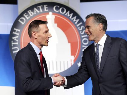 Mike Kennedy and Mitt Romney (Deseret News / Associated Press)