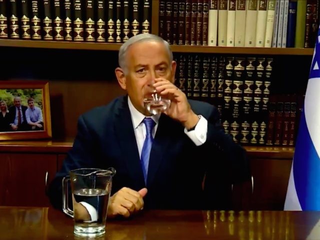 Netanyahu water (Screenshot / Twitter)