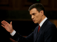 Pedro Sanchez MADRID, SPAIN - MARCH 01: Spanish Socialist Party (PSOE) leader Pedro Sanchez, speaks during a debate to form a new government at the Spanish Parliament on March 1, 2016 in Madrid, Spain. The Spanish Socialist Party leader appeals for support ahead of the investiture debate to get enough votes from …