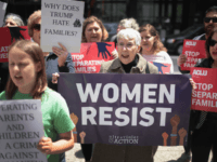 Demonstrators protest Trump administration policy that enables federal agents to separate undocumented migrant children from their parents at the border on June 5, 2018 in Chicago, Illinois. The tough stance on immigration issues has been seen as popular with much of his base support. (Photo by Scott Olson/Getty Images)