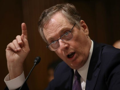 U.S. Trade Representative Robert Lighthizer testifies before the Senate Finance Committee March 22, 2018 in Washington, DC. The committee heard testimony on President Trump's trade policy agenda. (Photo by Win McNamee/Getty Images)