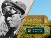Rommel Exeter circa 1942: Field Marshal Erwin Rommel (1891 - 1944) (on left) with Captain Aldinger. Rommel is Commander of the Afrika Korps. (Photo by Hulton Archive/Getty Images)