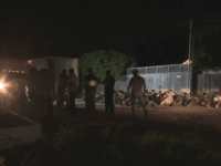 SATX Human Smuggling Truck 1 Illegal immigrants found being smuggled in tractor-trailer in San Antonio. (Photo: KSAT ABC12 Video Screenshot)