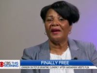 Screenshot Alice Johnson publicly thanked her "Lord and Savior Jesus Christ" and "President Donald John Trump" Wednesday afternoon, after being released from prison after serving 22-years.
