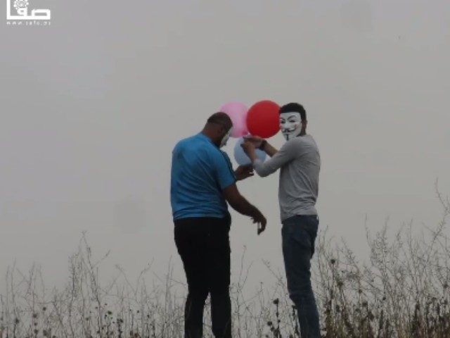 Gazan rioters have added a creative new weapon to their arsenal. Instead of attack kites, young Palestinians have adopted another child's toy to spread fires on Israeli soil: helium balloons. 