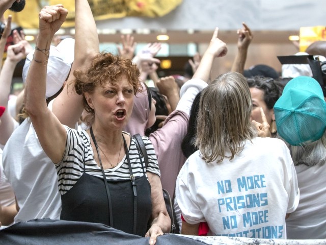 Susan Sarandon Arrested During Trump Immigration Enforcement Protest ...