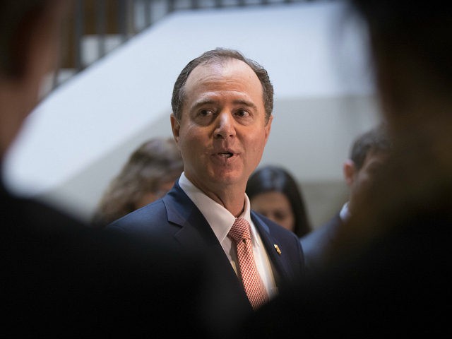 Rep. Adam Schiff, D-Calif., ranking member of the House Intelligence Committee, speaks to