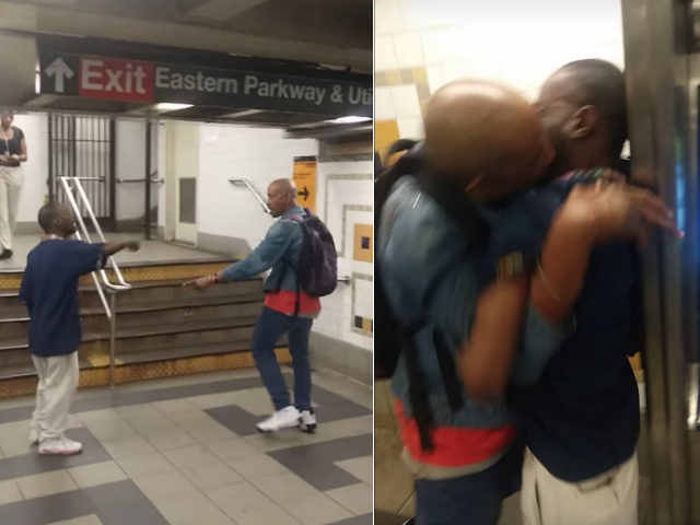 A man bit another man's lip off during a fight in a Brooklyn subway station over the weeke