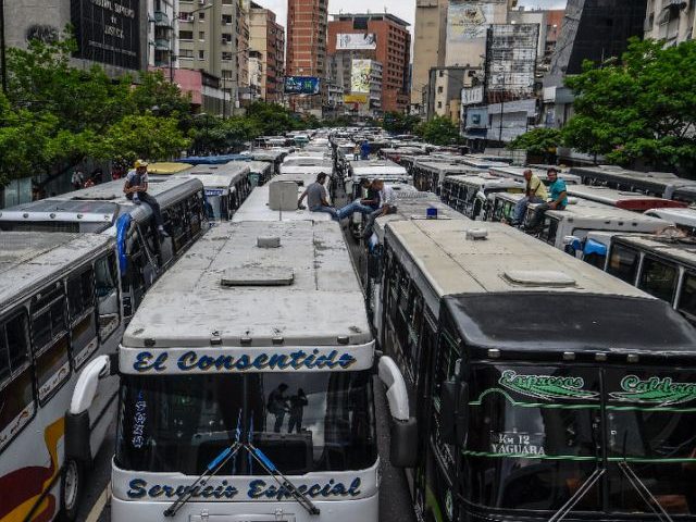Employers of public transportation block a main avenue in Caracas during a protest due to the shortage in Venezuela of spare parts for their vehicles Employers of public transportation block a main avenue in Caracas during a protest due to the shortage in Venezuela of spare parts for their vehicles …