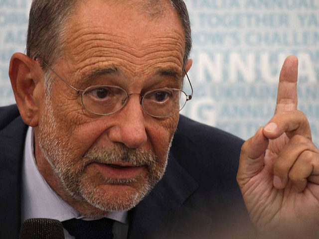 European Union former policy chief and former NATO secretary-general Javier Solana seen du