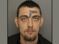 illustrated man A Greenville, South Carolina, man with a face tattoo of a pistol was charged with unlawful firearm possession after firefighters witnessed him throw a revolver into the grass.