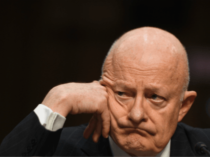 Former Director of National Intelligence James Clapper listens during testimony on May 8,