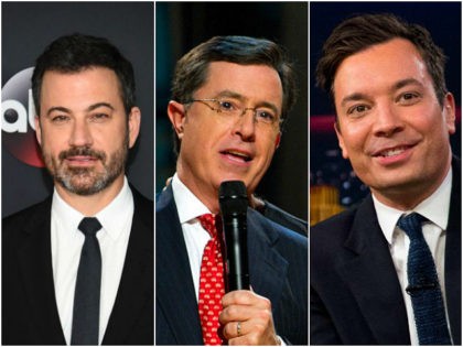 Jimmy Kimmel, Stephen Colbert, and Jimmy Fallon