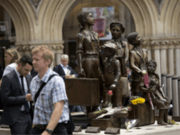 kindertransport Flowers lie in memory of Britain's Sir Nicholas Winton on German-born Jewish sculptor Frank Meisler's "Kindertransport" (German for children transport) memorial statue outside Liverpool Street Station in London, Thursday, July 2, 2015. Winton, a humanitarian who almost single-handedly saved more than 650 Jewish children from the Holocaust, earning himself the …