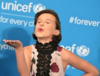 millie-bobby-brown-kiss-getty ANGELA WEISS/AFP/Getty Images