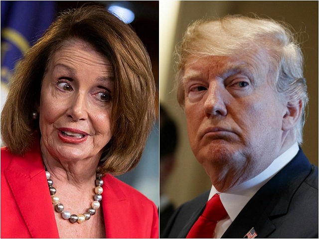 Nancy Pelosi and Donald Trump