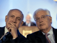netanyahu friedman Israeli Prime Minister Benjamin Netanyahu, left and David Friedman, right, the new United States Ambassador to Israel attend a ceremony celebrating the 50th anniversary of the liberation and unification of Jerusalem, in front of the walls of the Old City of Jerusalem, Sunday, May 21, 2017. Israel captured the Old …