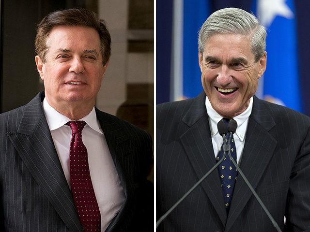 Paul Manafort (L) and Robert Mueller (R).