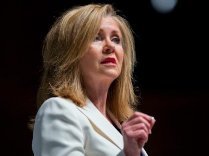 Representative Marsha Blackburn, a Republican from Tennessee, during the South Carolina Freedom Summit hosted by Citizens United and Congressman Jeff Duncan in Greenville, South Carolina, U.S., on Saturday, May 9, 2015. The Freedom Summit brings grassroots activists from across South Carolina and the surrounding area to hear from conservative leaders …