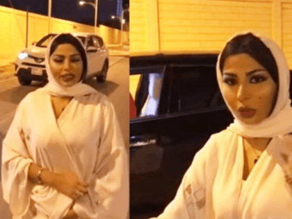 A Saudi Arabian TV presenter has been forced to flee the country after claims she had violated the kingdom's strict Islamic dress code for women.