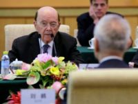 US Commerce Secretary Wilbur Ross, who announced a deal to ease sanctions on Chinese firm ZTE, is seen at a June 3 meeting in Beijing with Chinese Vice Premier Liu He