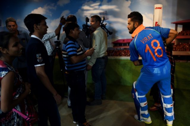 Short first innings at museum for Kohli wax statue