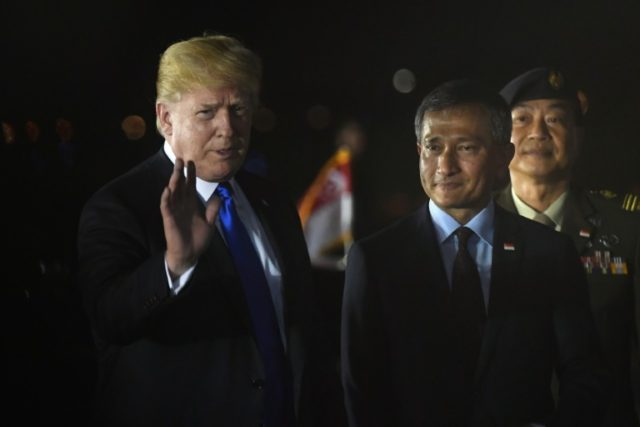 Trump arrives in Singapore for historic North Korea summit