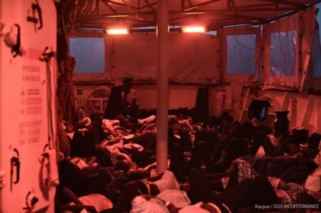 Migrants on stranded rescue ship Aquarius to be taken to Spain