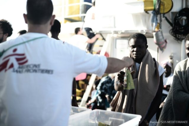 Fear, fatigue, relief on migrant rescue boat