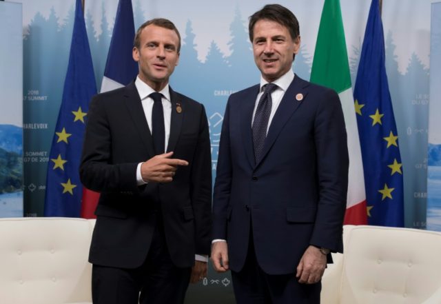 Migrant tensions on the menu as Macron meets Italian leader