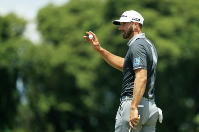 Unflappable Johnson leads by four in search of second US Open title