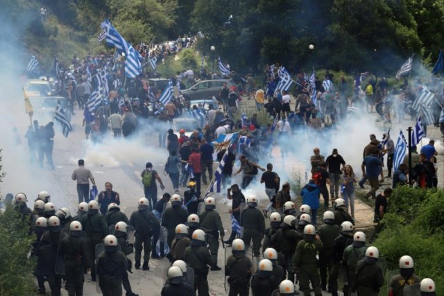 Greek protesters clash with police after Macedonia name deal