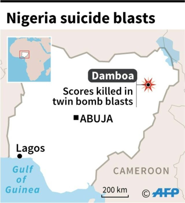 Suicide blasts in NE Nigeria kill at least 31: official, local militia