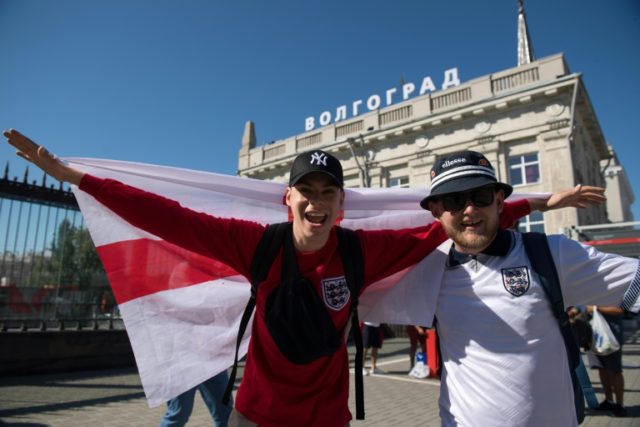 England fans fight bugs in Volgograd