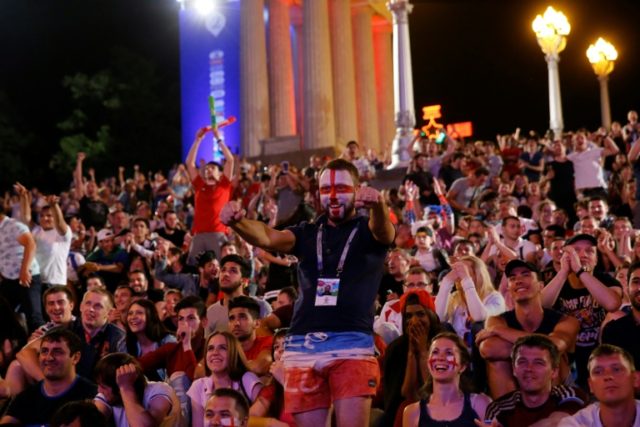 Low turnout but warm welcome for victorious England in Volgograd